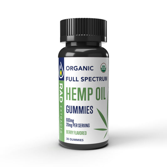 20mg 30ct Organic Certified Hemp Gummies