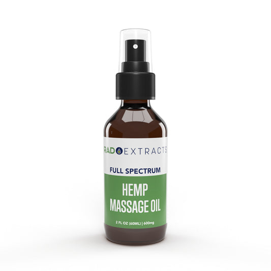 Full Spectrum Hemp Massage Oil -2oz 600 mg