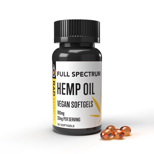 Full Spectrum Hemp Oil Vegan Softgels -30ct 900mg
